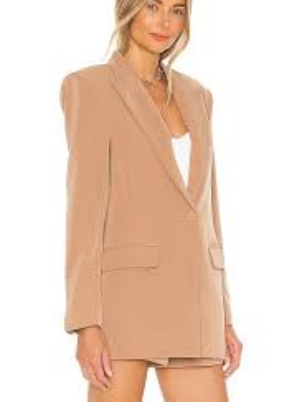 Camila Coelho Morena Blazer Nude Toffee Size S NWT